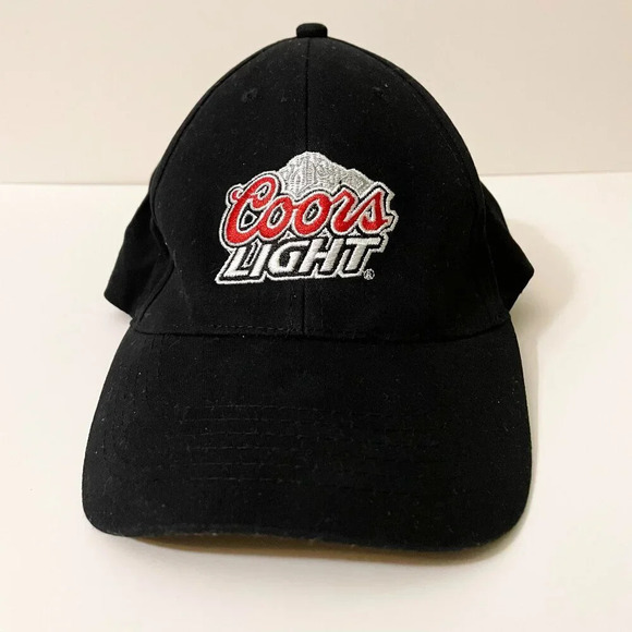 Coors  Light Stretch Fit Embroidered Cap Hat One Size Fits Most Beer - Picture 1 of 15